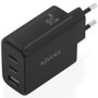 Aisens Cargador de Pared GaN 67W con 2xUSB-C y 1xUSB-A, Negro